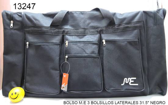 Imagen de BOLSO M.E 3 BOLSILLOS LATERALES 31.5" NEGRO 8.25